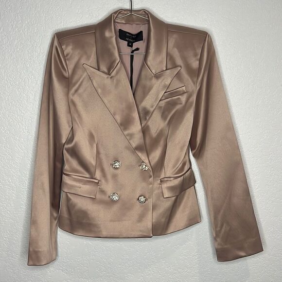 NWT Dundas X Revolve Marion Blazer in Blush Medium - Picture 2 of 16